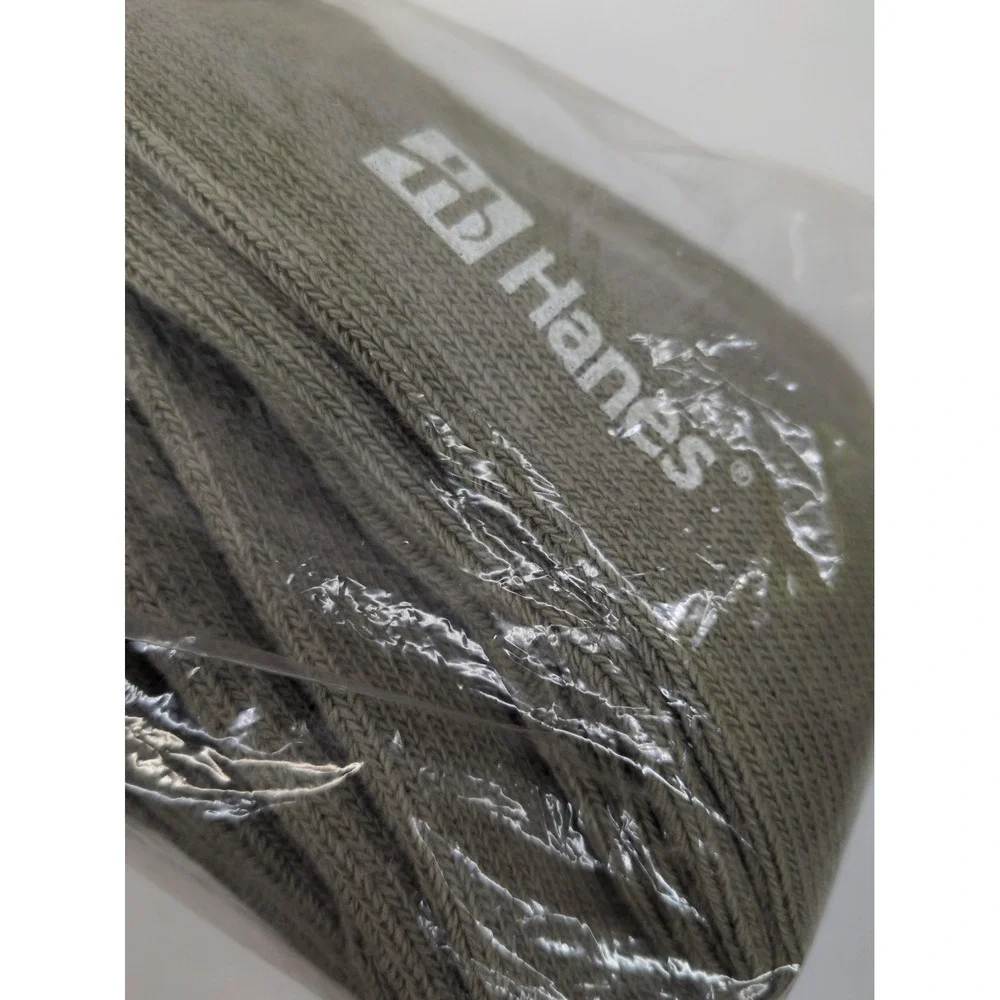 NEW VINTAGE 3 Pack🚨Hanes Tube Socks Medium Khaki Knit Unisex
